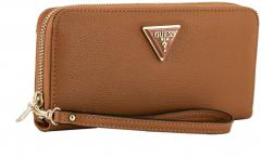braunes Portemonnaie Guess Meridian Cognac Ziparound