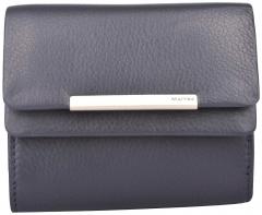 Klappbörse Leder Damen dunkelblau Maitre Belg Deda 