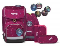 ergobag Schulranzenset cubo NussknackBär lila Ballett Turnsackerl Federmappe