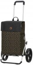 Andersen Shoppingtrolley Royal mit Tasche Fita schwarz braun Punkte