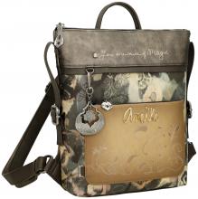 Anekke Cityrucksack dunkelbunt Real Manifesto bestickt