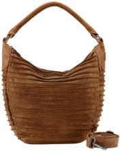 FREDsBRUDER geräumige Crossovertasche Riffeltier S Leder genarbt braun Desert