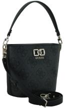Umhängetasche schwarz grau Guess Karnilla Coal Logo