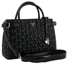 bürotaugliche Handtasche mit Steppung Guess Paisleigh schwarz