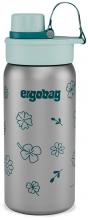 Isolierflasche aus Edelstahl Blumenprint Ergobag grün