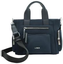 dunkelblaue L.Credi Nylontasche Materialmix Odeta Marine