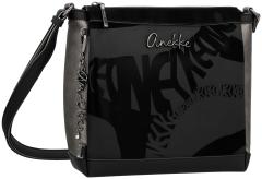edle Schultertasche schwarz Anekke Khroma