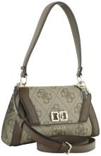 Schultertasche mit Überschlag Latte Logo Guess Karnilla