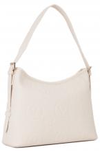 Schultertasche hellbeige Valentino Samba Ecru Alloverprägung