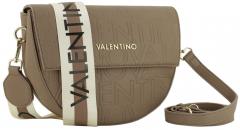 Halbmondtasche zweigeteilt Mario Valentino Pansy taupe Prägung