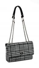 elegante Überschlagtasche Guess Cessily Hahnentritt Rapport Ketten