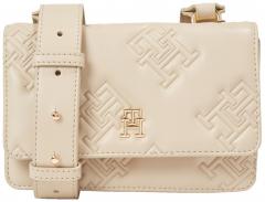 Tommy Hilfiger Überschlagtasche mini beige Mono Refined