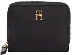 elegante Nylonbörse Tommy Hilfiger Idol Med Wallet Black Branding