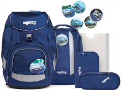 ergobag Pack Schulrucksack Komplettset 6-teilig blau Polizei
