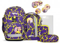 Schultaschenset gelb lila Ergobag Pack SuBärkraft