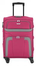 erweiterbarer Reisekoffer Travelite Orlando Trolley M Beere Pink