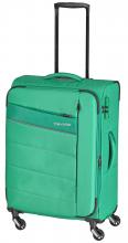 erweiterbarer Rollenkoffer Travelite Kite M 64cm grün 4-Rad