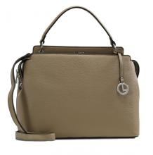 exklusive Businesstasche Fabienne L.Credi zweigeteilt Taupe