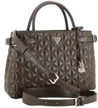 gesteppte Kurzgrifftasche dunkelbraun Paisleigh Espresso Guess