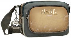 bestickte Umhängetasche Anekke Real Manifesto zweigeteilt