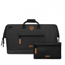 melierte Reisetasche mit Rucksackfunktion Cabaia Duffle Luxembourg Dark Grey