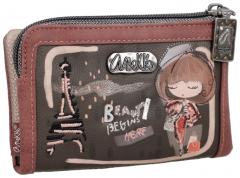 Anekke Portemonnaie Mademoiselle dunkelbunt Eiffelturm Glitzer