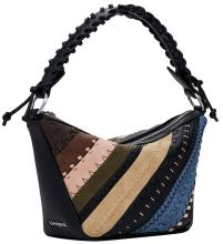 Trapeztasche Desigual Munich bunt Quebec Whipstitch Patch