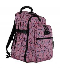 fröhlicher Mädchenrucksack Eastpak Tutor Herbs Pin Blätter Schmetterling