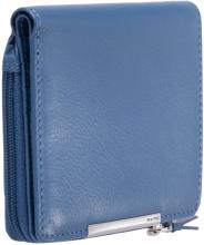schlanke Maitre Geldbörse Belg Alberta midblue Nappaleder