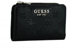 kompakte Klappbörse mit Logoprägung Guess Phoebe schwarz