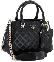 Guess Girlfriend Satchel La Femme schwarz Logoprägung