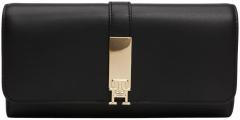 geräumige Geldbörse Tommy Hilfiger schwarz Heritage Flap