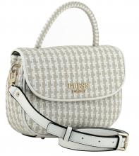 Kurzgrifftasche Mirema Top Handle Flap Bag weiß Beige Guess