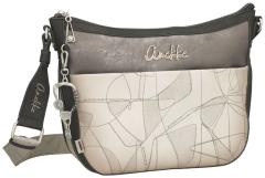 Beuteltasche beige braun Anekke Sophia Auralis Ziernähte