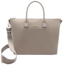 beige L.Credi Henkeltasche Nylon Pura Saffiano