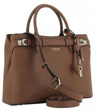 Kurzgrifftasche Girlfriend Satchel Gregoria Cognac Guess braun