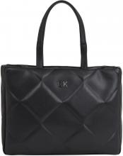 Calvin Klein große Damentasche Quilt schwarz Rautenmuster