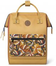 farbenfroher Freizeitrucksack Kilfi Adventurer Medium gelb Cabaia orange Blätter