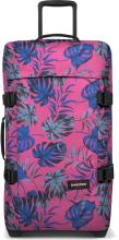 Reisetasche auf 2 Rollen Eastpak Tranverz M Brize Monstera Pink Palmenblatt