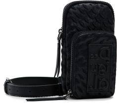 Crossovertasche Mini Desigual Magna Dafne Black Stickmuster Phone