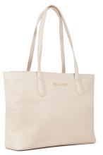 Valentino Shopper mit Markenprägung Allover Ecru Pansy