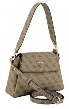 elegante Überschlagtasche Sora Guess Latte Logo 
