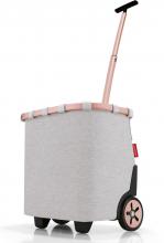hellgrauer Einkaufstrolley rosegold Carrycruiser Frame Twist Sky Rose reisenthel