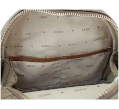 Guess Citybackpack Erenia Coal Logo schwarz grau