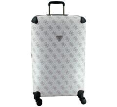 großer Reisekoffer Guess Berta Travel Wheeler L 77cm Dark Taupe Logo