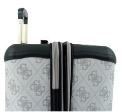 großer Reisekoffer Guess Berta Travel Wheeler L 77cm Dark Taupe Logo