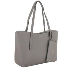 Wendetasche mit Pochette Guess Brenton Reversible Tote Dark Taupe