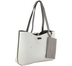 Wendetasche mit Pochette Guess Brenton Reversible Tote Dark Taupe