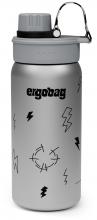 Kinderflasche isolierend Edestahl grau Ergobag Gewitter Blitze