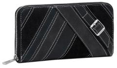 klassisch schwarz Desigual Geldtasche Fiona Schnalle Fibonacci Patch